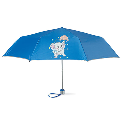 Parapluie pliant personnalisé 96 cm doublure argentée - Noé - Zaprinta France