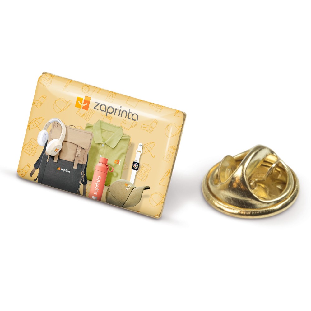 Pins rectangulaire personnalisé (19 x 13 mm) - Régis