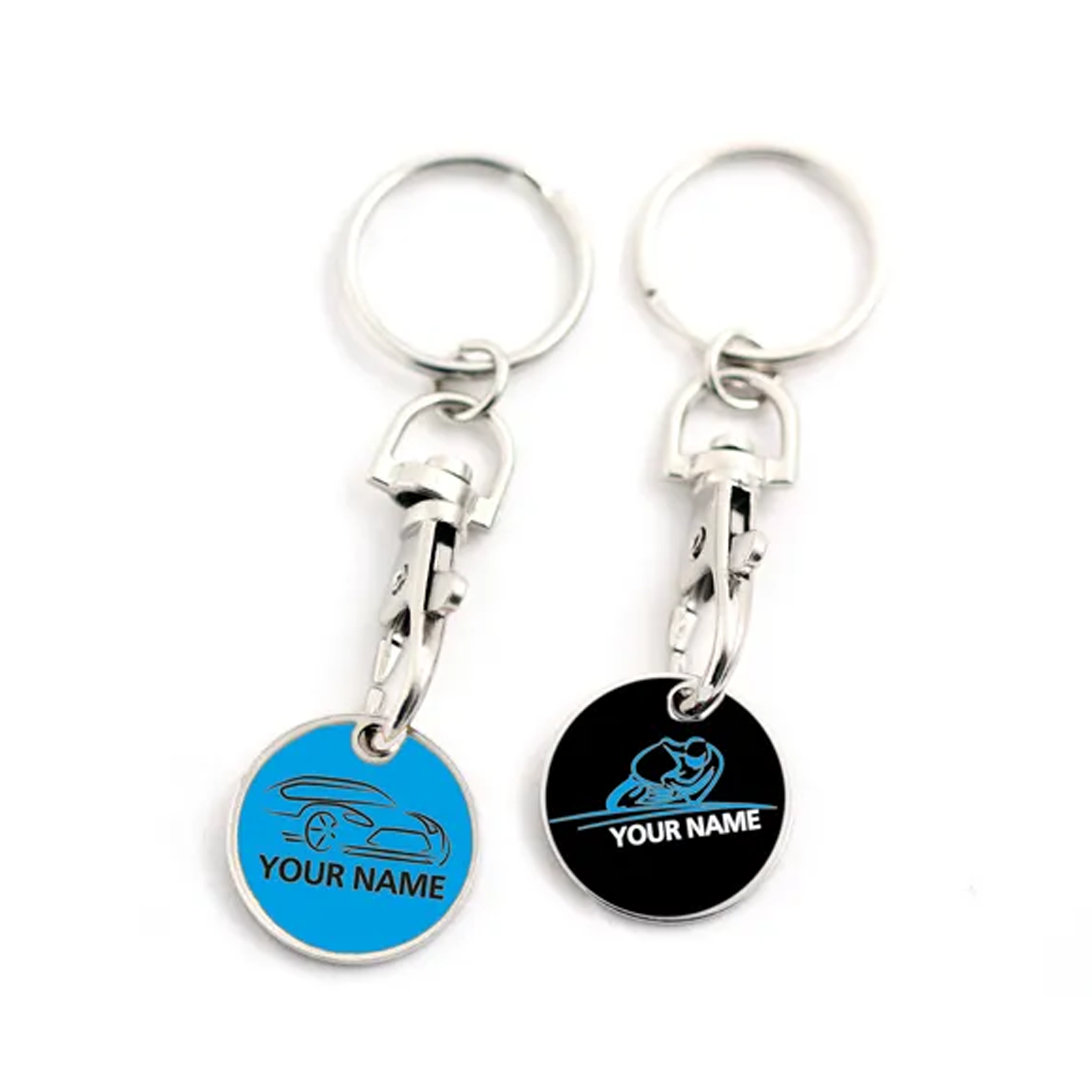 Jeton de caddie en argent - Rocquemont