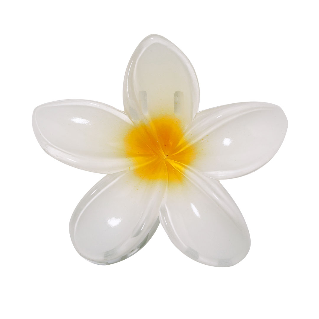 Pince à Cheveux Fleur Blanche - Vélizy-Villacoublay bedrukken met logo