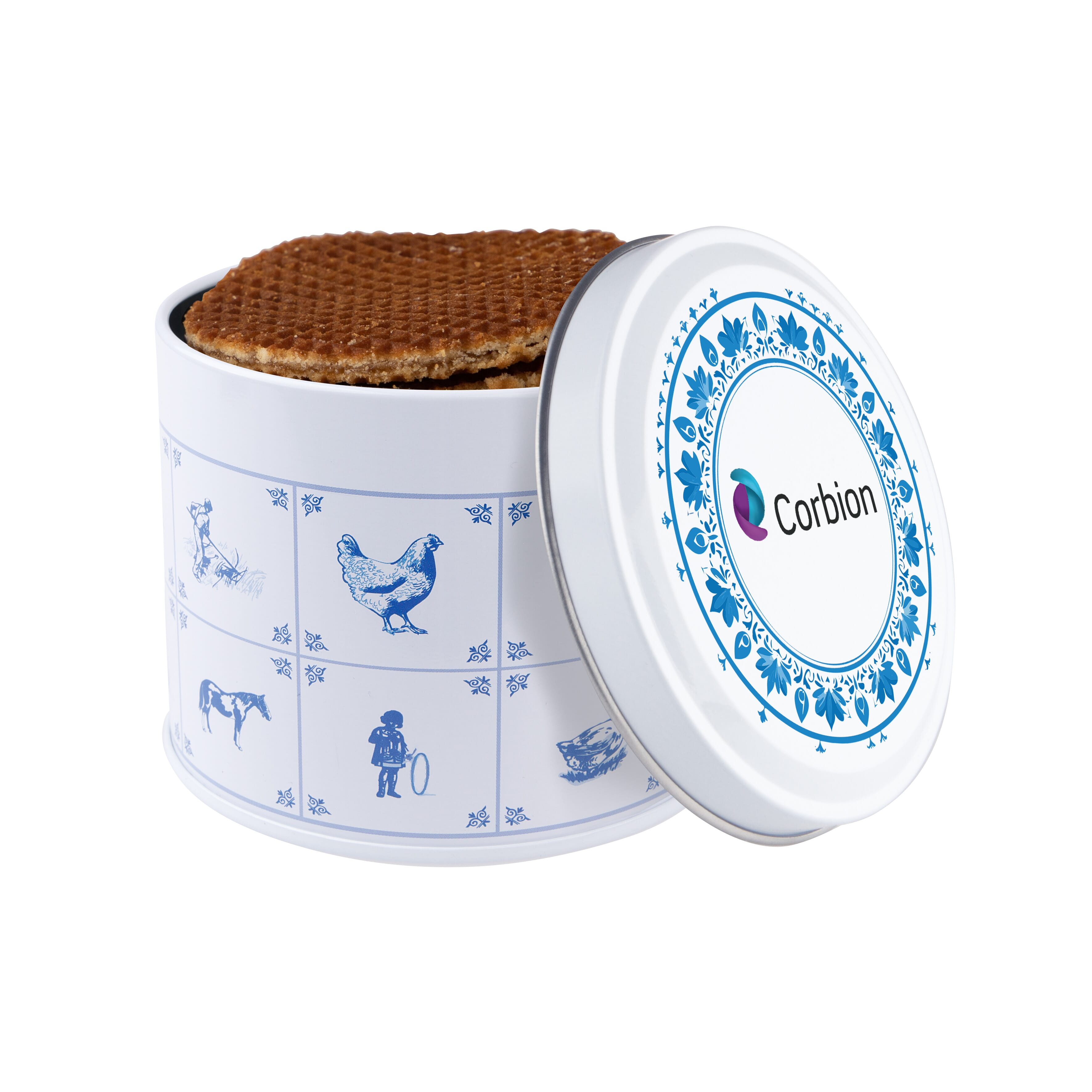 Boîte Bleue de Delft avec Gaufres au Sirop - Vavray-le-Grand