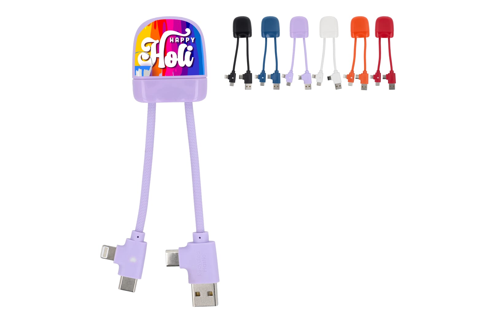 Câble de Charge Multi-Connecteurs Éco-Vert - Bogny-sur-Meuse