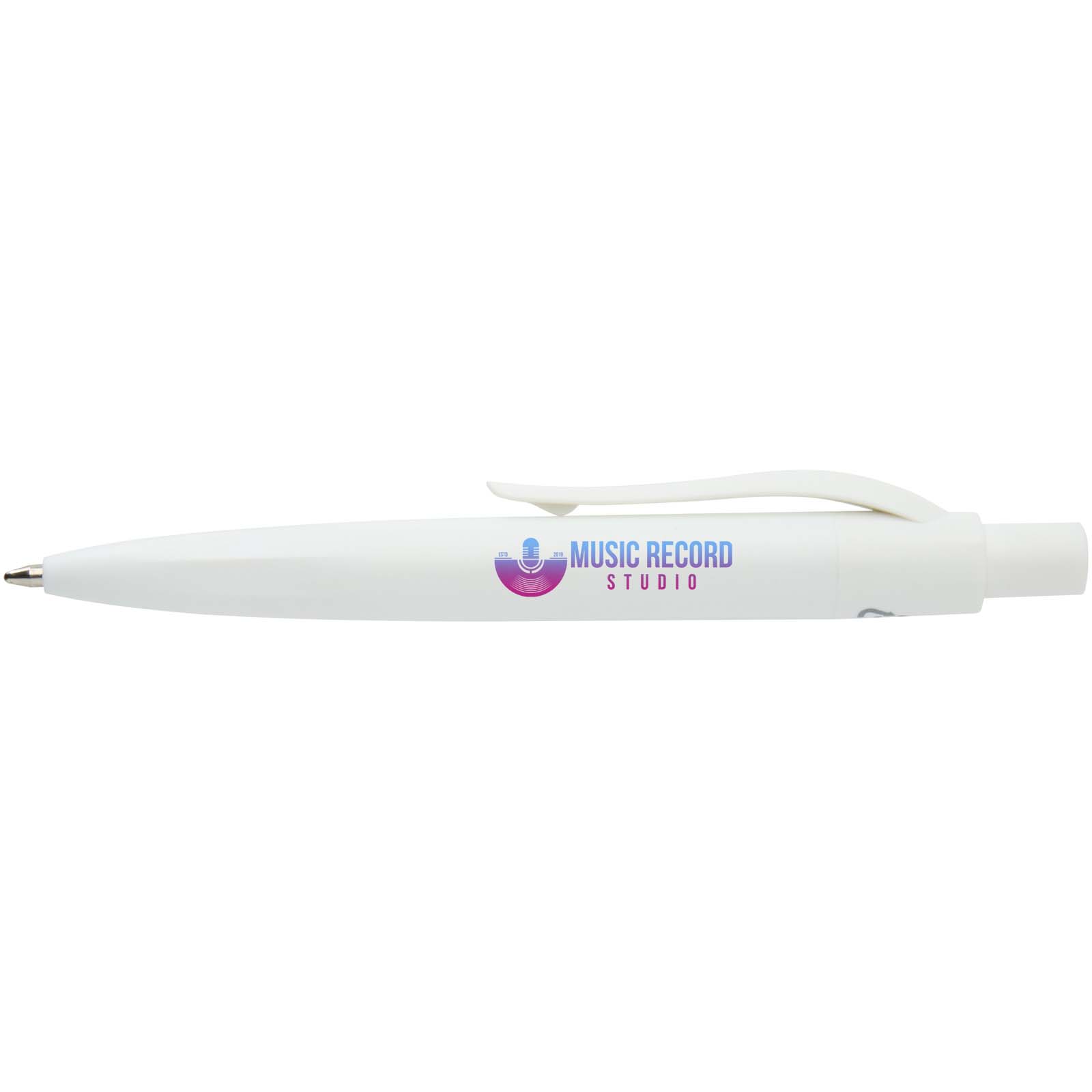 Mini stylo bille Ramin personnalisé en plastique recyclé RCS, encre bleue