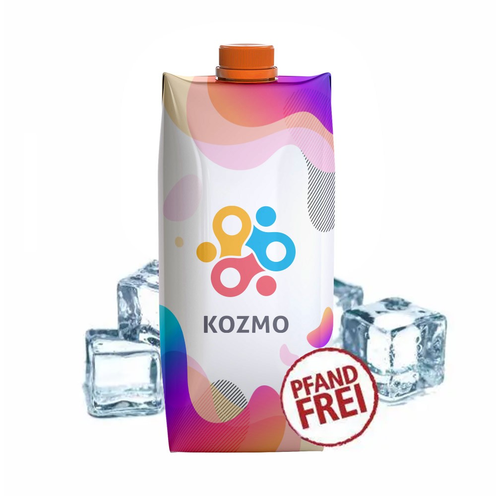 Eau minérale en brique personnalisée 500ml