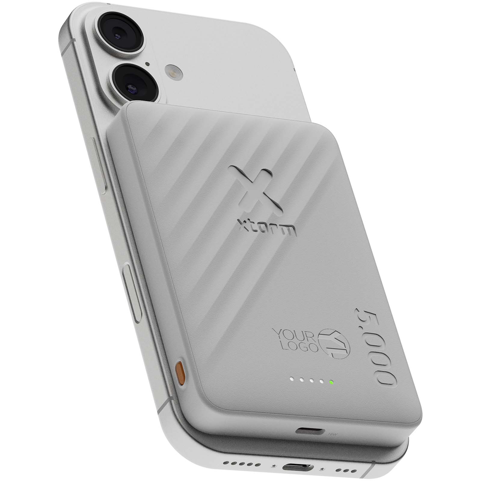 Batterie externe magnétique sans fil Xtorm Go2 5000 mAh 15 W personnalisée imprimé avec logo