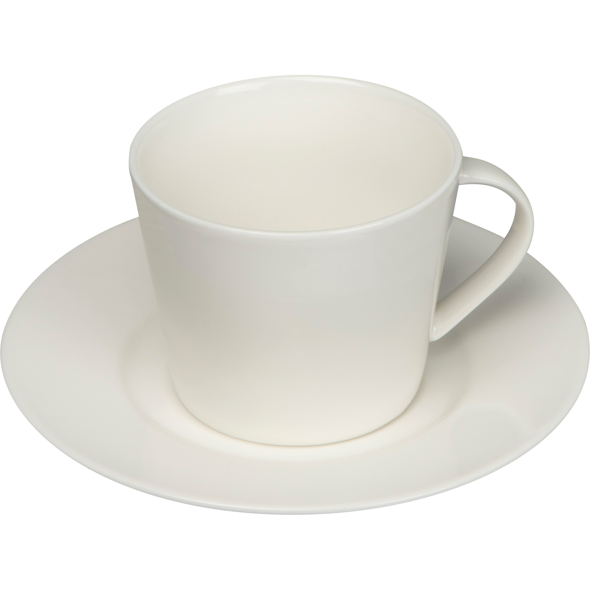 Tasse en porcelaine imprimée avec soucoupe