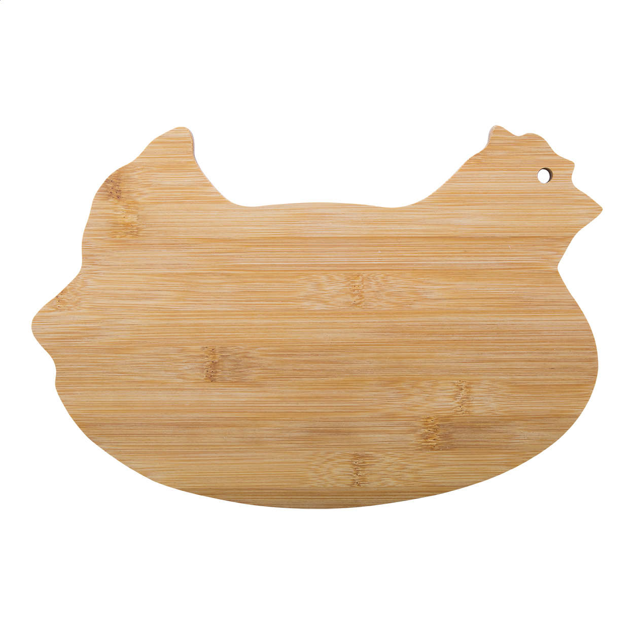 Planche à Découper en Bambou Poulet - Saint-Ange-et-Torçay imprimé avec logo