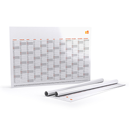 Planificateurs annuels (impression recto) - DIN A1 (84 x 59,4 cm)