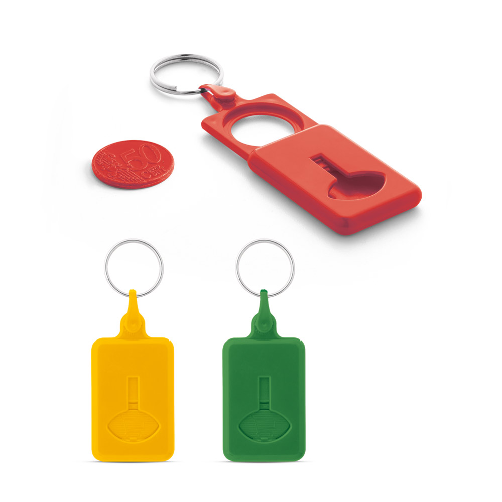 Porte-clés en ABS avec pièce de 0,50€ - Bourg-Saint-Andéol - Zaprinta France