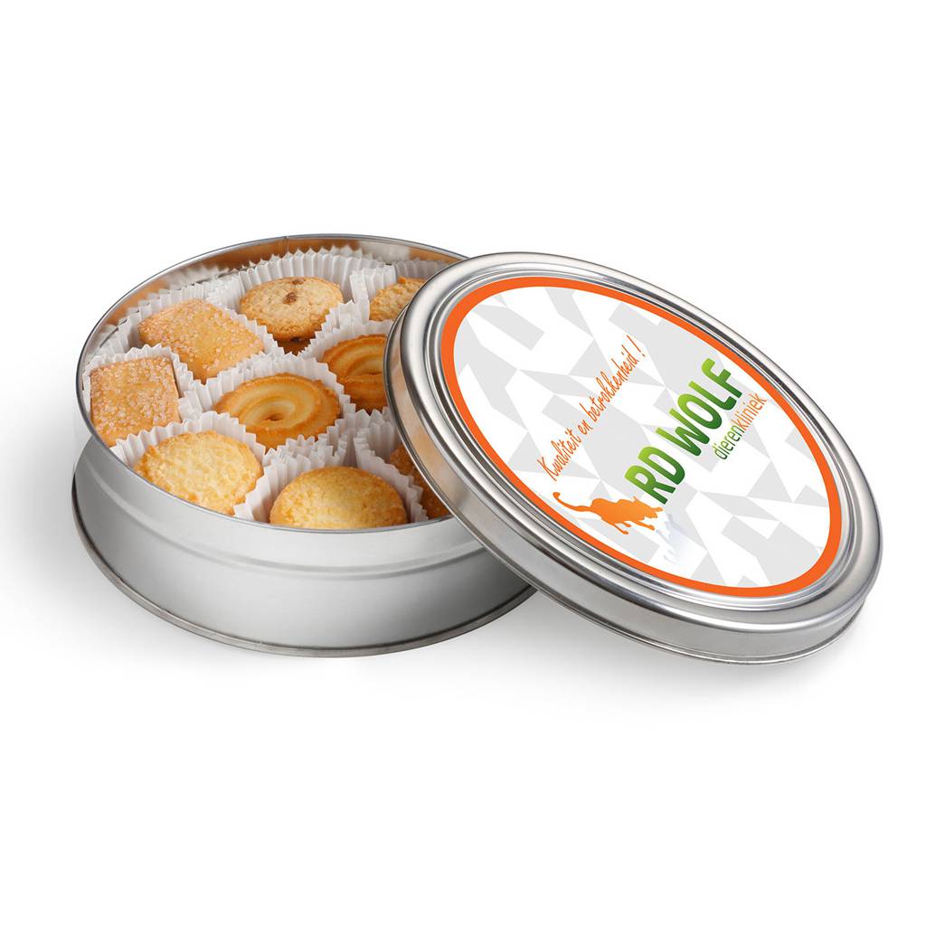 Boîte à biscuits ronde personnalisée - Cristal - Zaprinta France