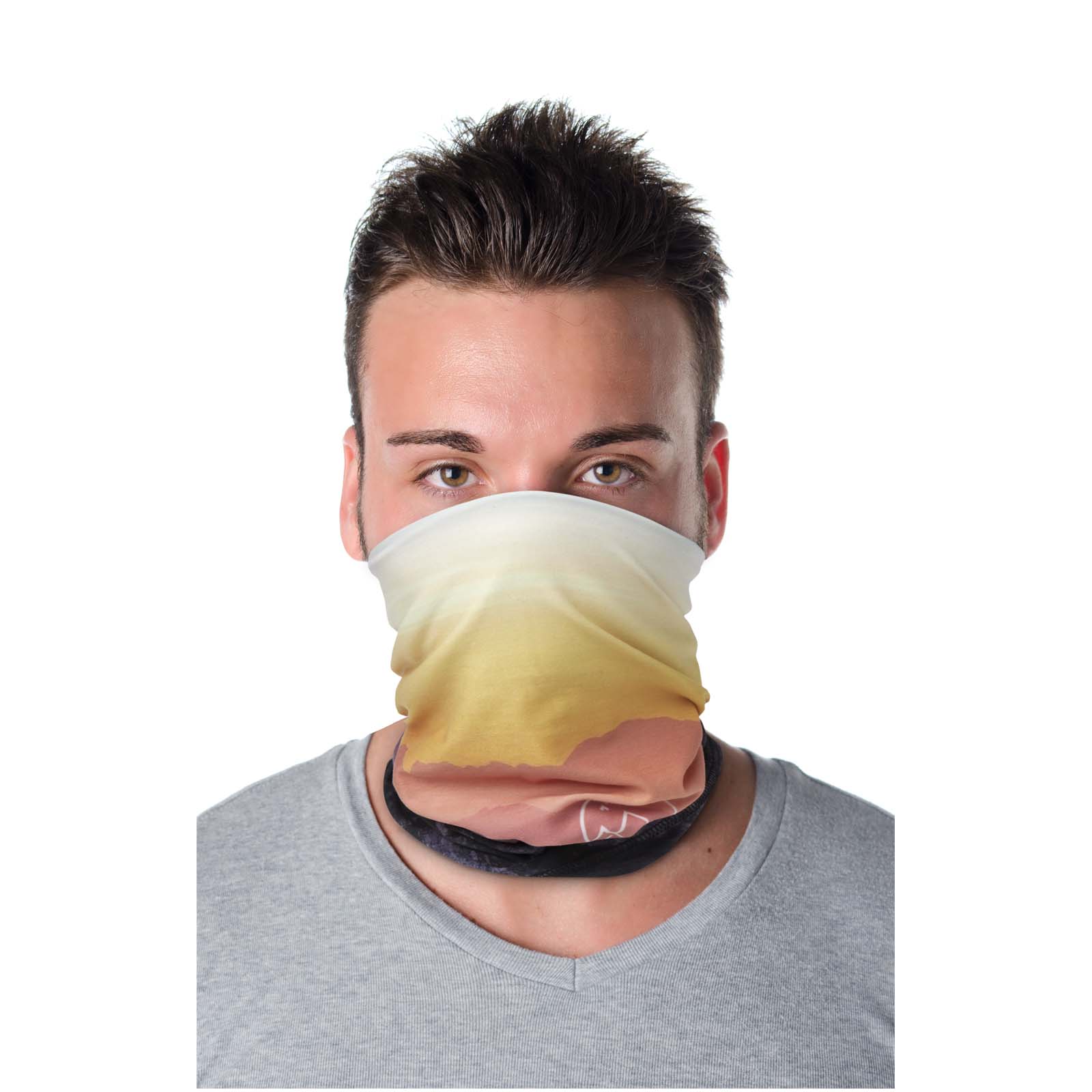 Écharpe multifonction RPET avec doublure en polaire - Francon imprimé avec logo