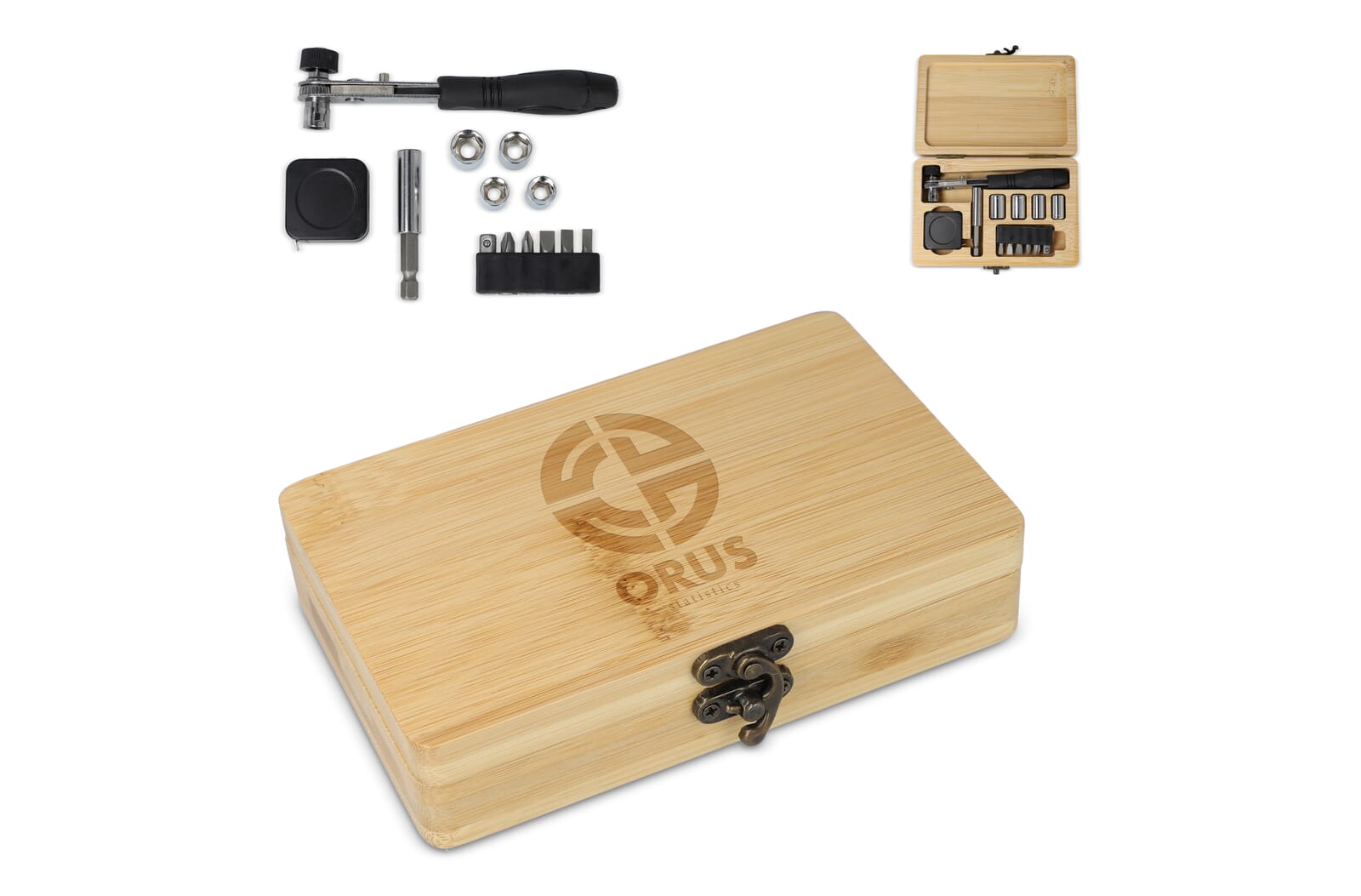 Ensemble d'outils en bambou FSC 13 pièces - Grandchamps-des-Fontaines