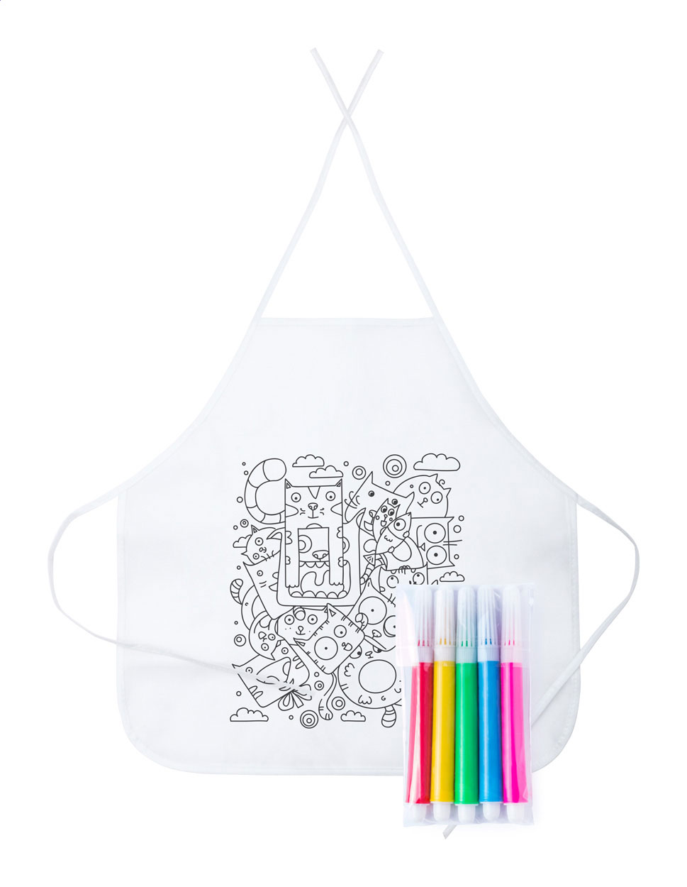 Tablier de coloriage pour enfants - Calviac-en-Périgord imprimé avec logo