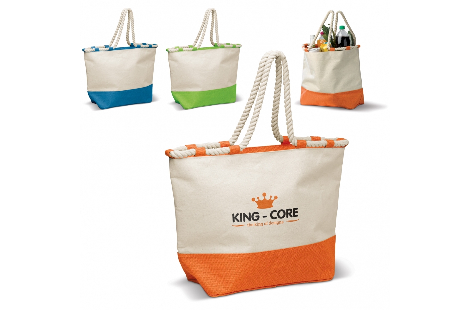 Sac de plage personnalisé en toile de coton 380g/m² - Zara