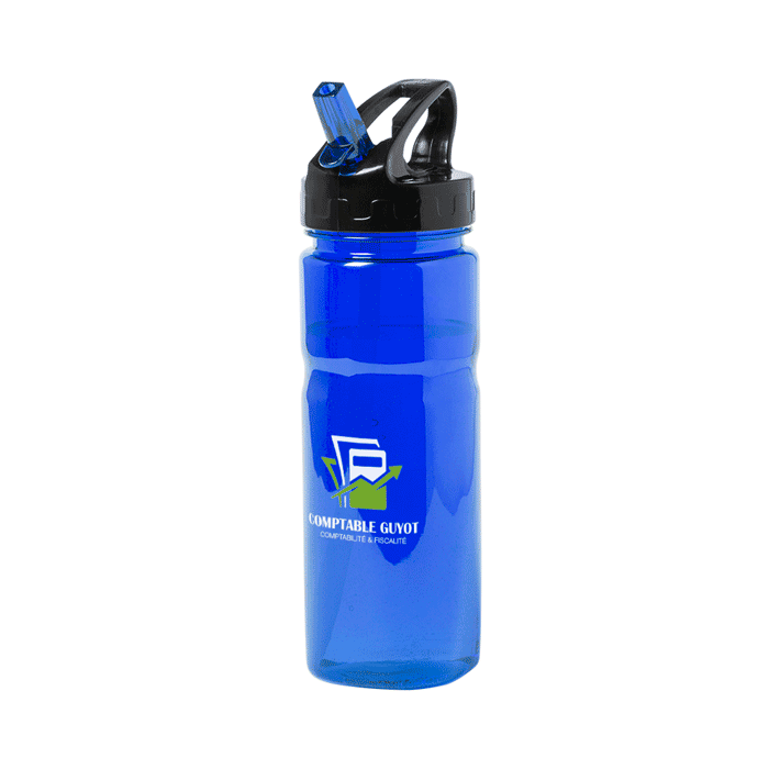 Gourde avec paille sport personnalisable 650ml