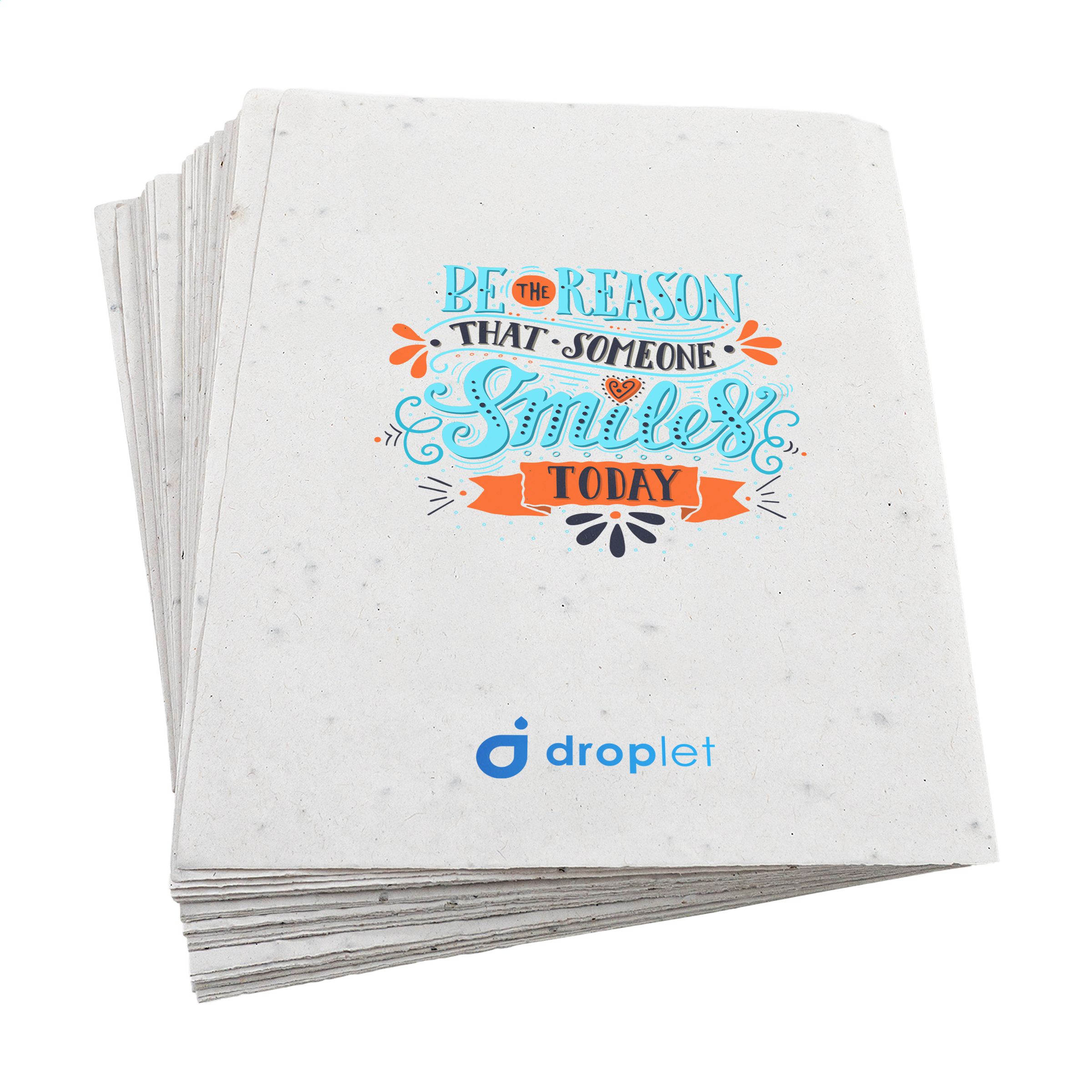 Prospectus A5 en papier à graines 80 gr