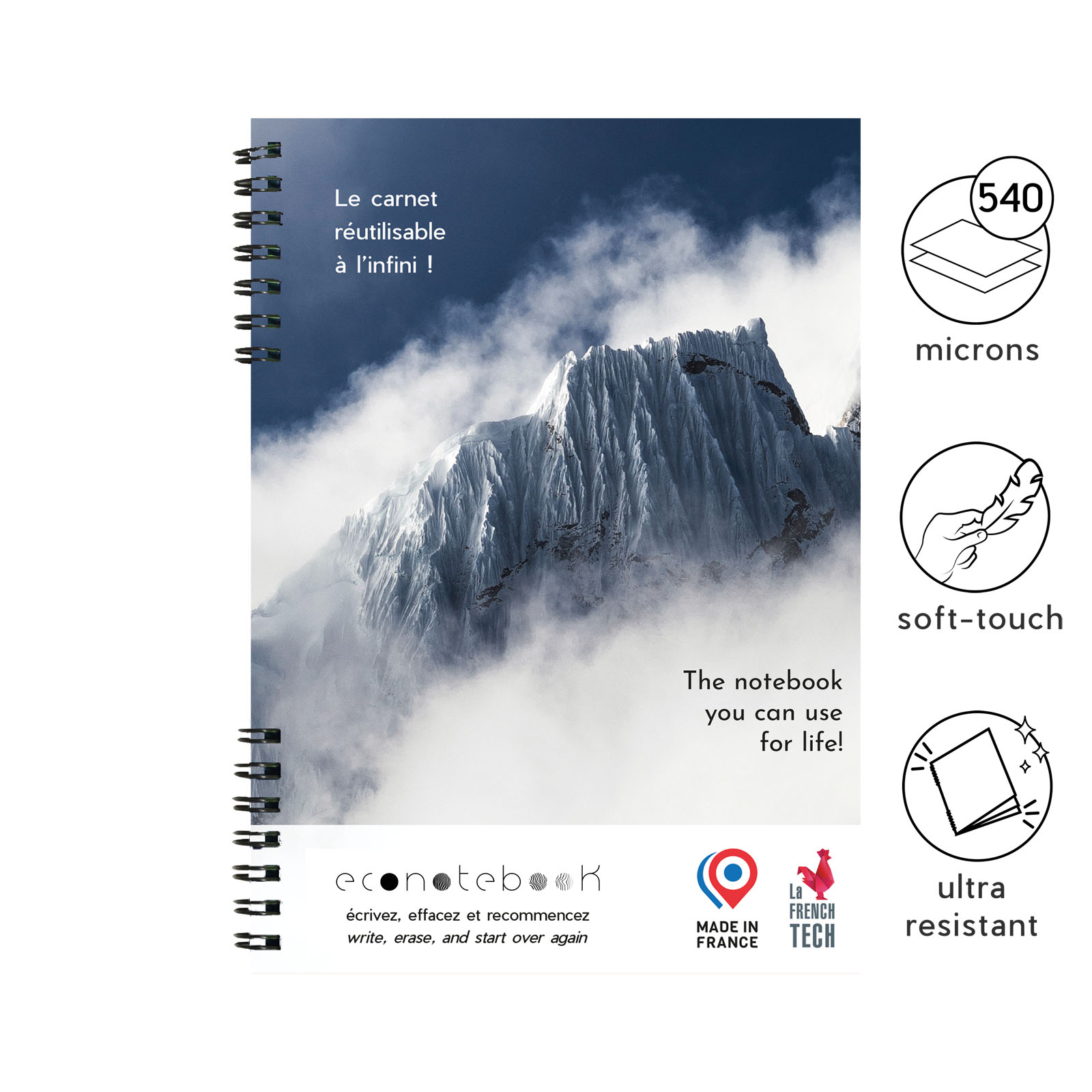 Cahier A5 EcoNote avec Couverture Premium - Oisy