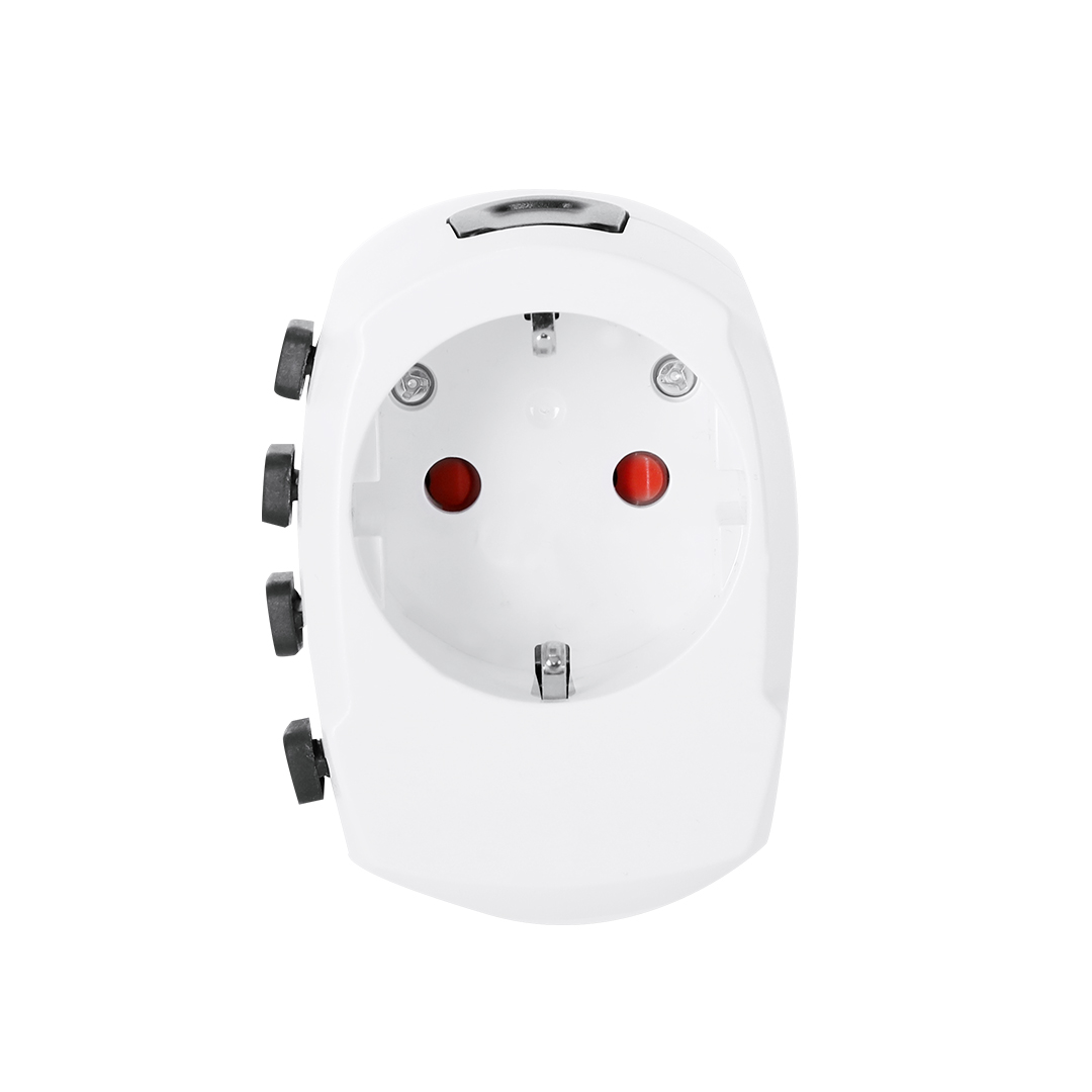 Adaptateur de Voyage Universel Polyglobe - Vichel-Nanteuil imprimé avec logo