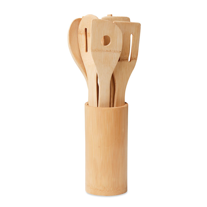 Ustensiles de cuisine en bambou