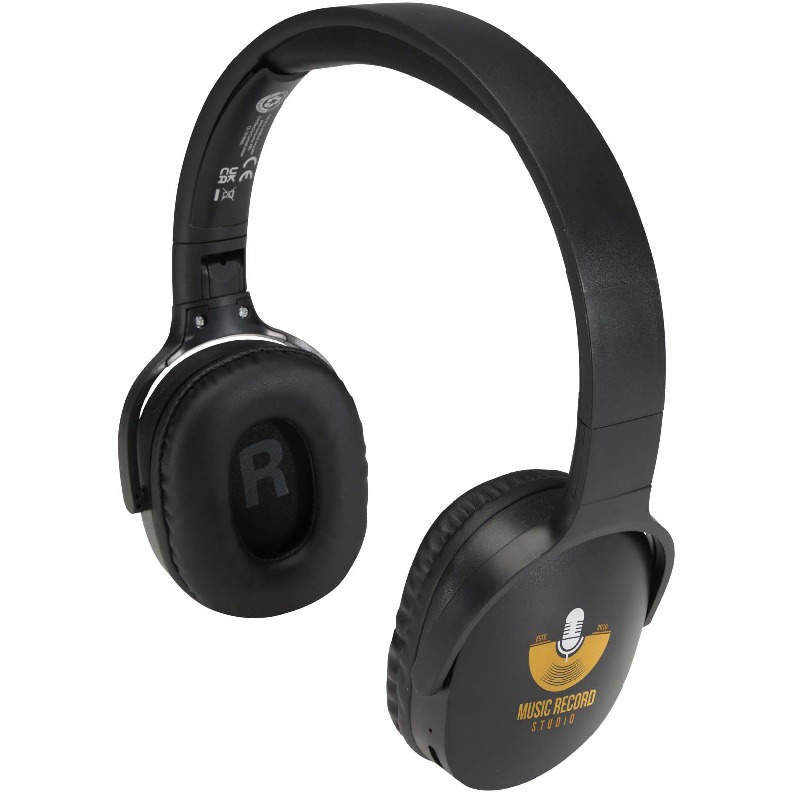 Casque sans fil Bluetooth® supra-auriculaire en plastique recyclé
