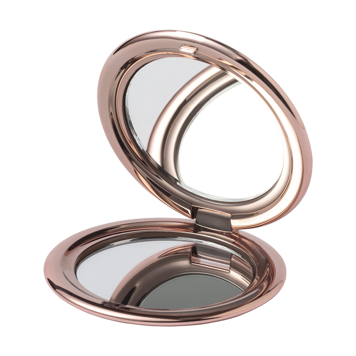 Miroir de poche Pollux personnalisé ABS métallisé, face grossissante