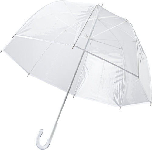 Parapluie en PVC avec huit panneaux. Cadre en aluminium et fibre de verre et manche en plastique. Bouton poussoir pour fermer - Vézelay - Zaprinta France