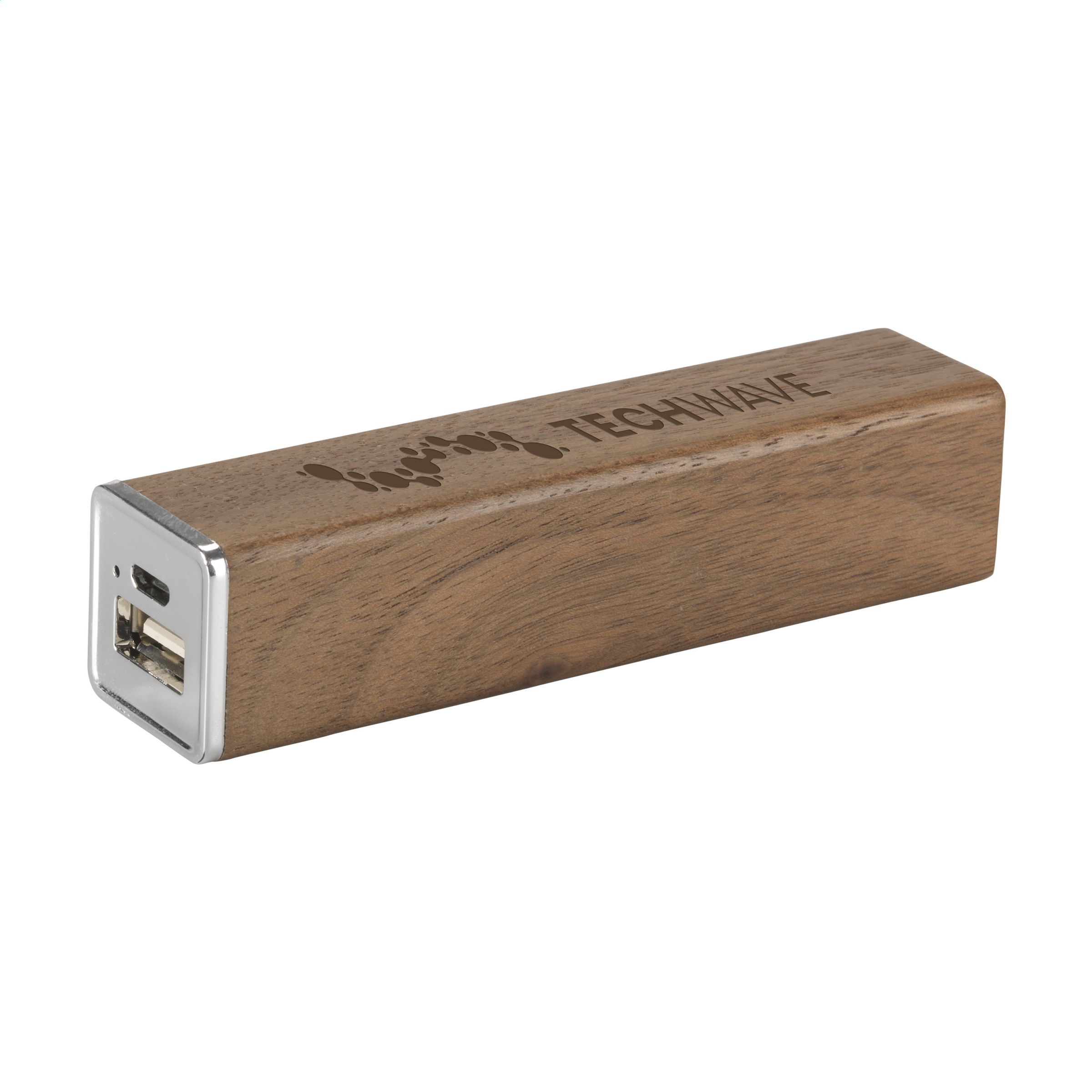 Batterie externe en bois personnalisée 2000mAh - Rimini
