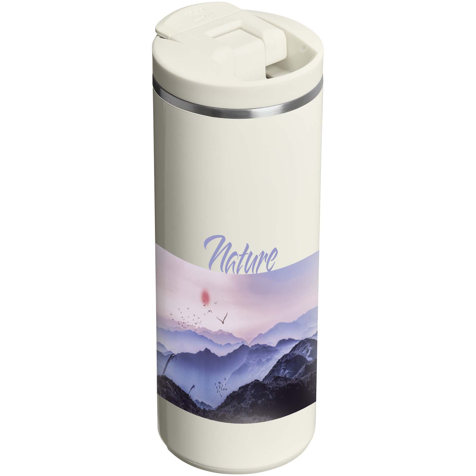 Tasse Léger en Acier Inoxydable Recyclé 350 ml - Ormancey imprimé avec logo