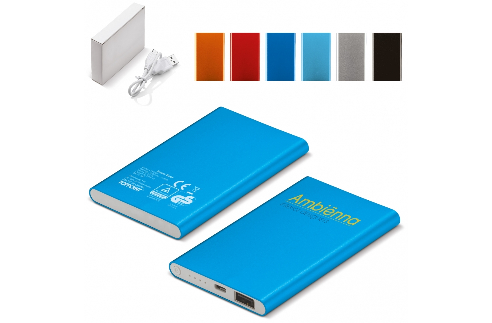 Powerbank Slim testé par TUV Allemagne 4000mAh