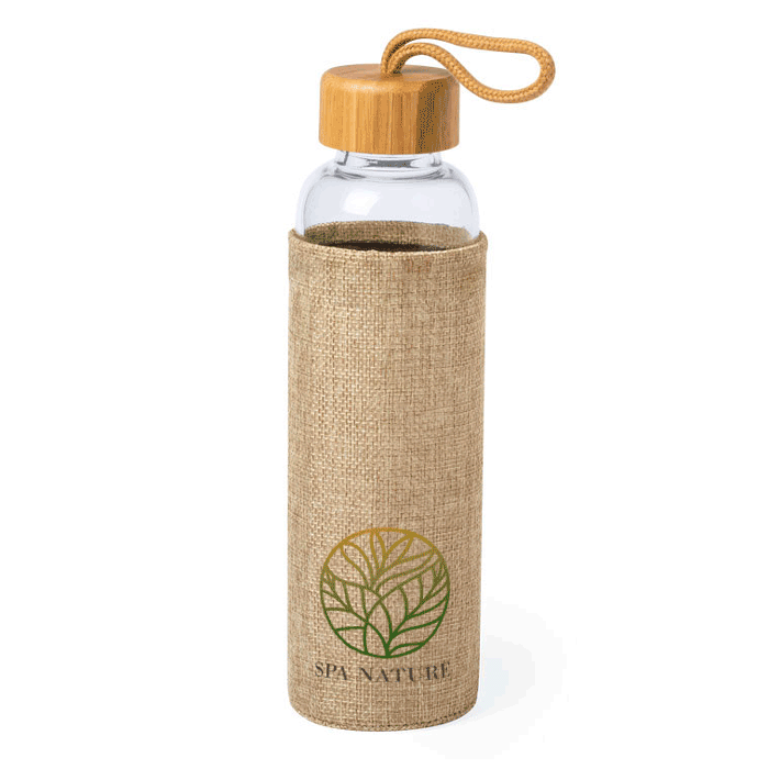 Gourde écologique verre et bambou 550 ml