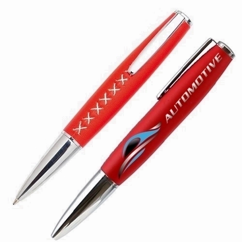 Stylo personnalisé cuir et métal - Privas