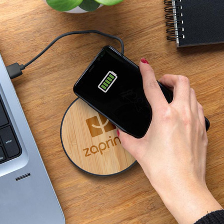 Chargeur sans fil personnalisé écologique - | Zaprinta France Chargeur sans fil personnalisé écologique - | Zaprinta France