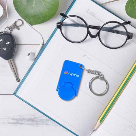 Porte clé jeton caddie personnalisé - | Zaprinta France Porte clé jeton caddie personnalisé - | Zaprinta France