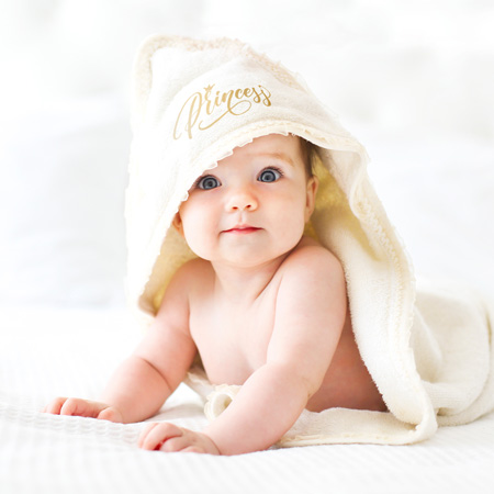 Serviette bébé personnalisée - | Zaprinta France Serviette bébé personnalisée - | Zaprinta France