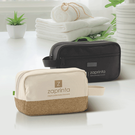 Trousse de toilette personnalisée écologique Trousse de toilette personnalisée écologique - Zaprinta France