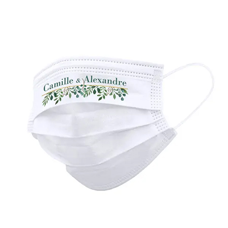 Masque personnalisé mariage - | Zaprinta France Masque personnalisé mariage - | Zaprinta France
